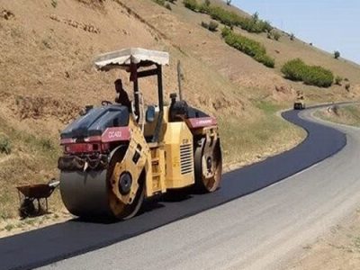 آسفالت ۱۳۰ هزار مترمربع معبر روستایی در شیروان