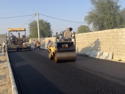 ۱۸۰ هزارمتر مربع معابر روستایی خواف آسفالت شد