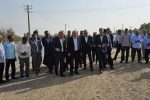 عملیات تعریض و بهسازی قطعه نخست جاده تازیان بندرعباس آغاز شد