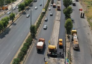 روکش آسفالت ۷۰ هزار مترمربع از معابر منطقه ۳ قم