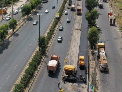روکش آسفالت ۷۰ هزار مترمربع از معابر منطقه ۳ قم