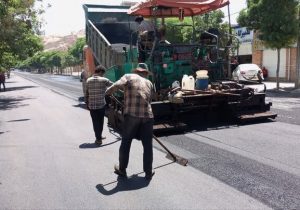 آسفالت بیش از ۵۰۰ هزار مترمربع از معابر شهر کرمان از ابتدای سال‌جاری