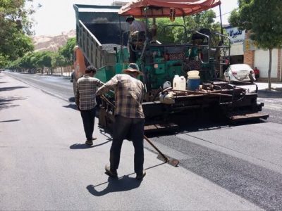 آسفالت بیش از ۵۰۰ هزار مترمربع از معابر شهر کرمان از ابتدای سال‌جاری