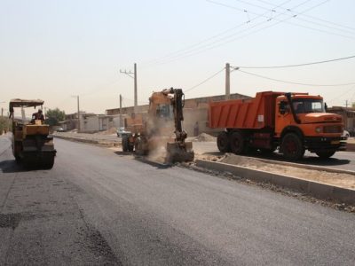 آغاز عملیات آسفالت خیابان صلاح‌الدین اهواز