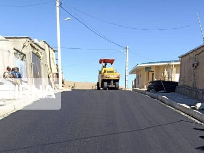 طرح بهسازی و آسفالت روستای کریم کشته شهرستان هیرمند به اتمام رسید