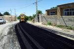 بهسازی و آسفالت راه روستایی قرق و نصب گاردریلهای جدید در شهرستان چناران خراسان رضوی
