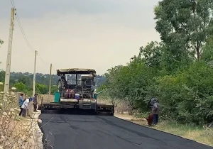 ۹.۴ کیلومتر راه روستایی در کرمانشاه آسفالت و بهسازی شد