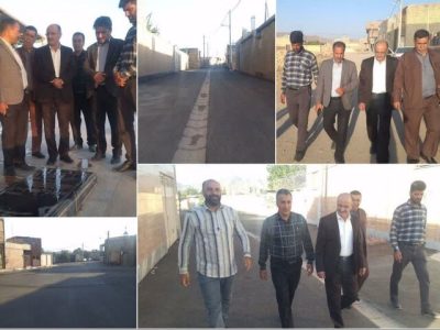 افتتاح پروژه ۶ میلیاردی بهسازی معابر نیسیان اردستان