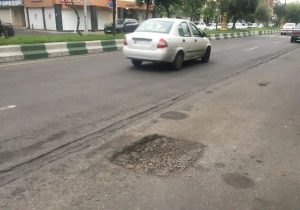 خیابانهای رشت در محاصره چالهها