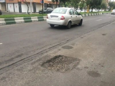 خیابانهای رشت در محاصره چالهها