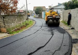 آسفالت معابر روستای قاضی اخوی بخش سیمینه بوکان