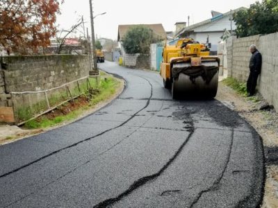آسفالت معابر روستای قاضی اخوی بخش سیمینه بوکان