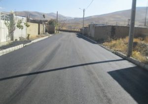 پایان فاز دوم بهسازی معابر روستای عشاق ملایر