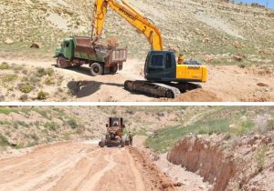 شتاب توسعه عمرانی در روستاهای شیروان؛ جاده برزلی آماده آسفالت شد