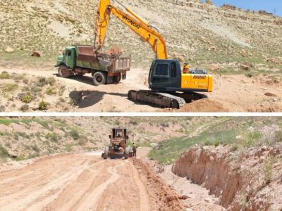 شتاب توسعه عمرانی در روستاهای شیروان؛ جاده برزلی آماده آسفالت شد